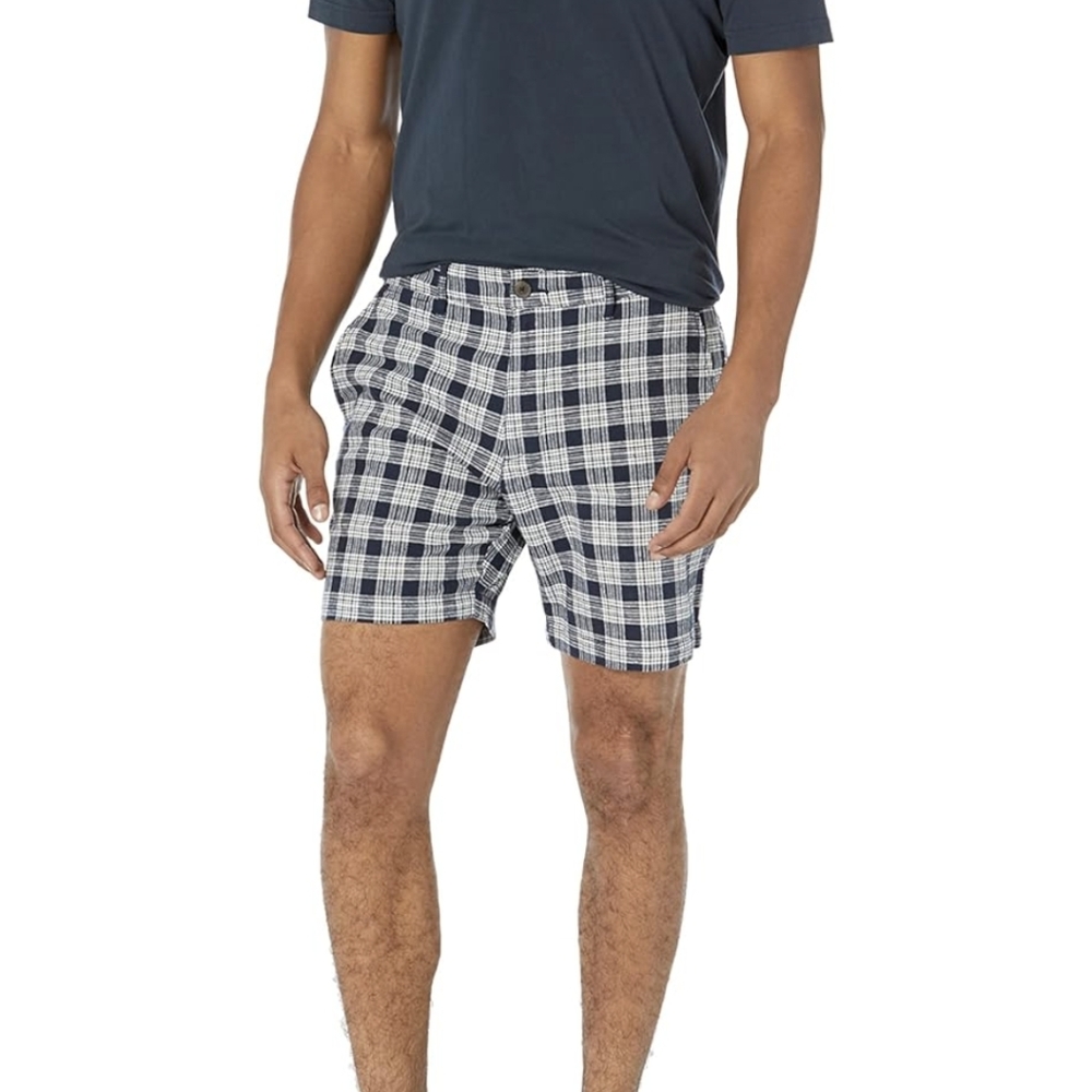 Goodthreads Men's 7" Inseam Comfort Stretch Linen Cotton Short